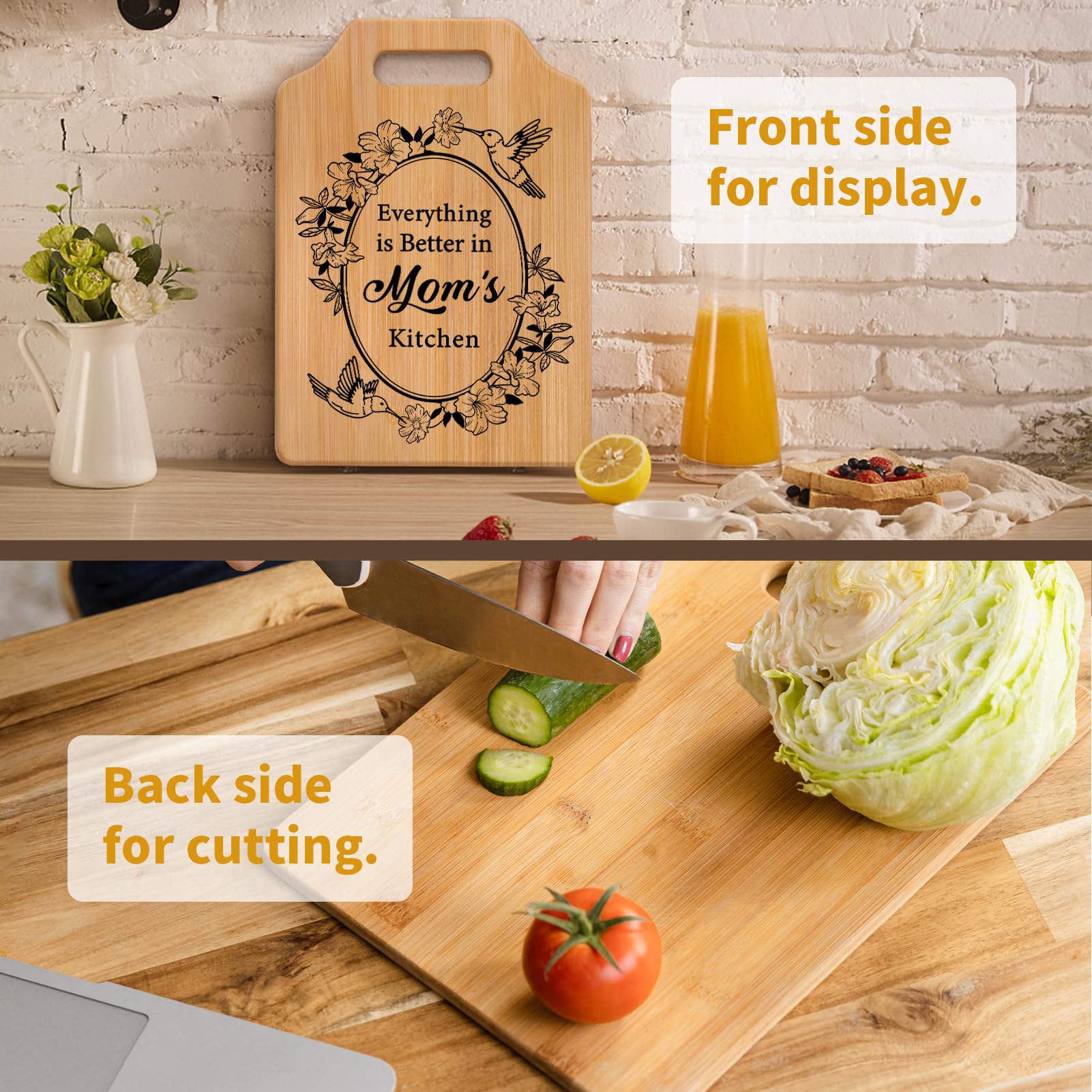 Milcier tabla apta para quesos y frutas, para servir en la mesa.