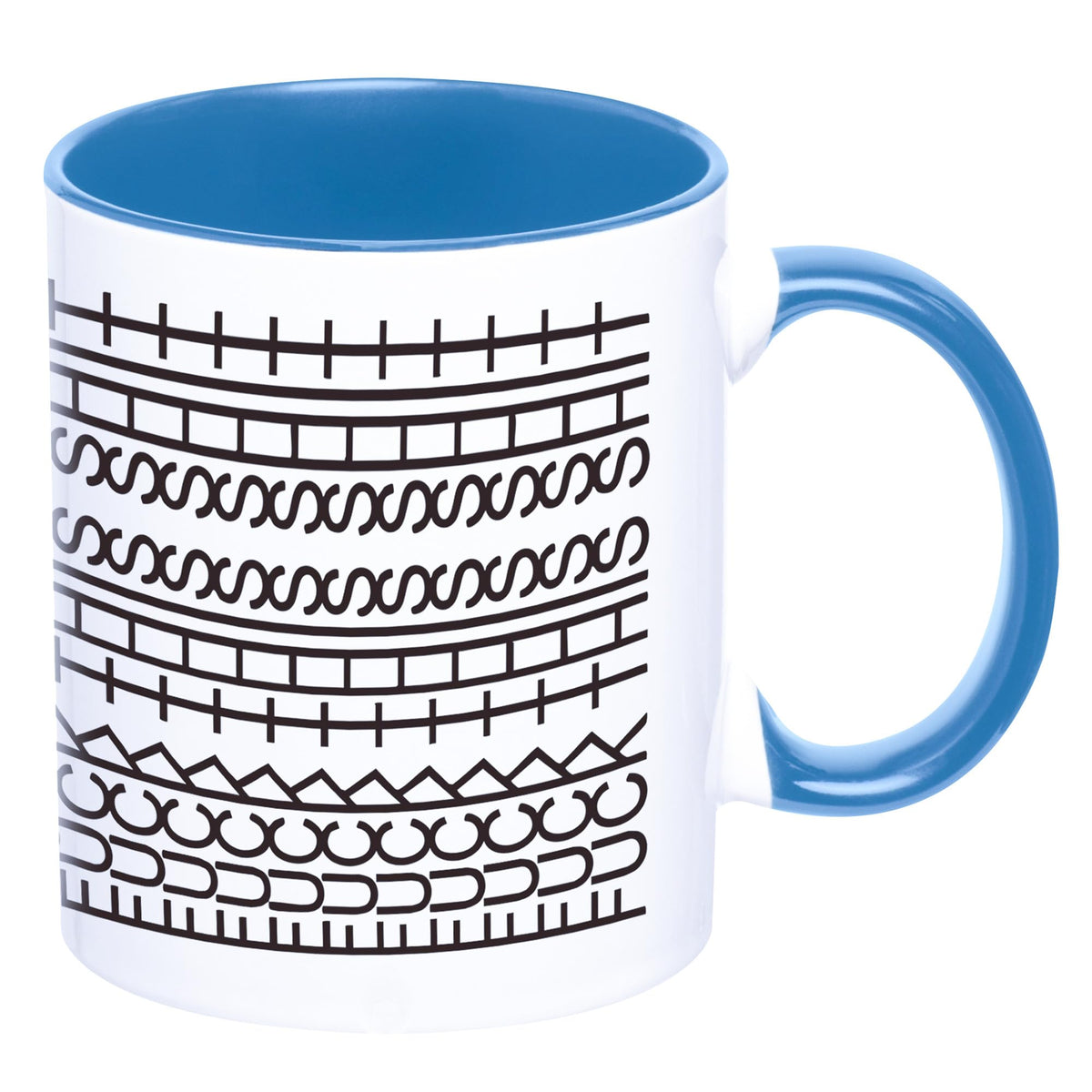 Milianquill Taza cerámica 11oz con mensaje oculto para empezar el día con humor.