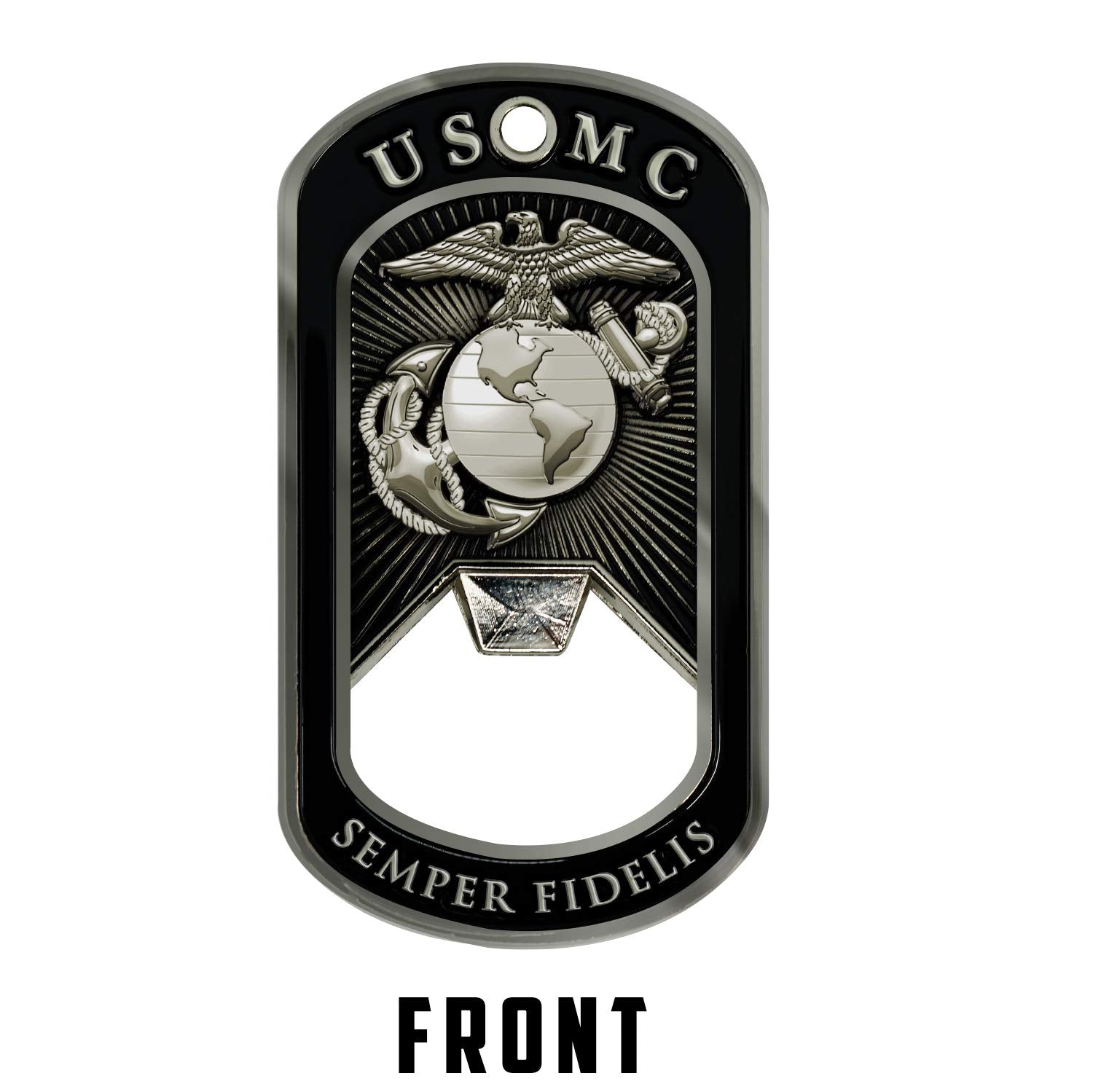 Military Gift Shop USMC moneda-dos-pulgadas-relieve, regalo práctico para coleccionistas.