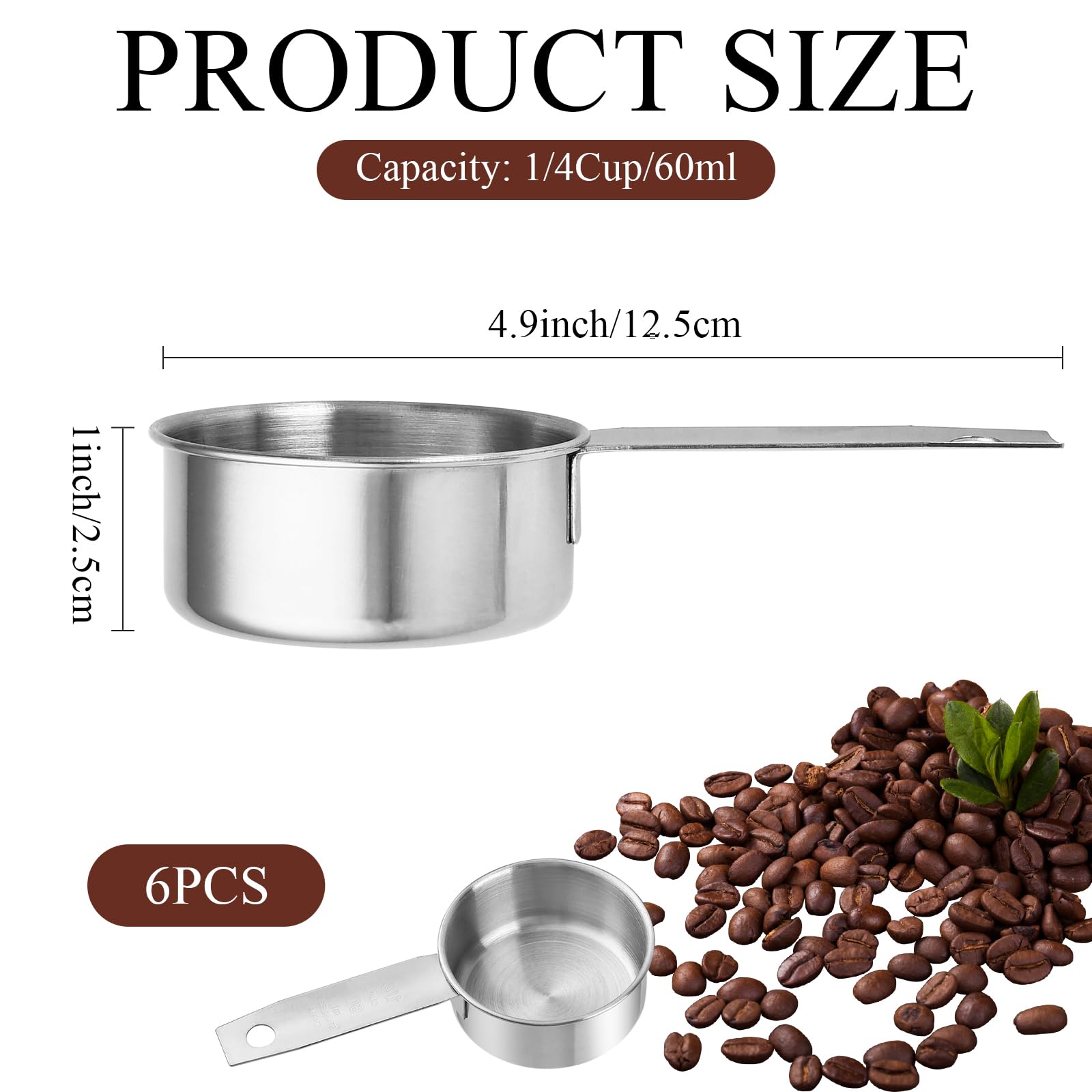 Taza medidora Milkary de 60 ml y 1/4 taza para hornear con precisión.