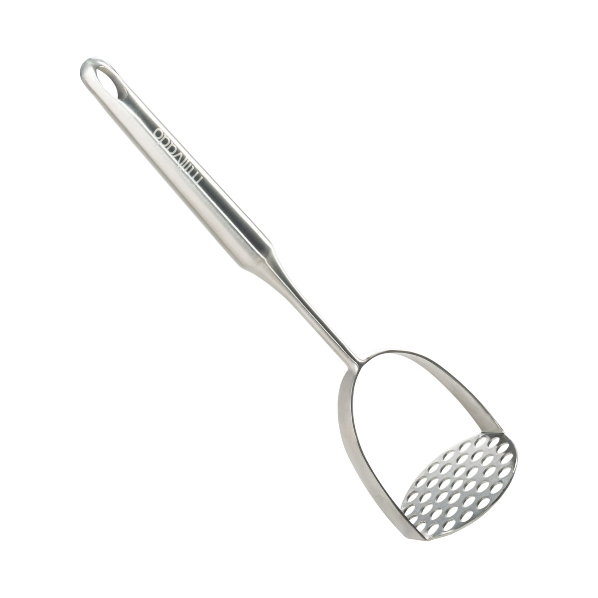 Millvado aplastador de patatas de acero inoxidable, 12,5 pulgadas, ideal para puré suave.