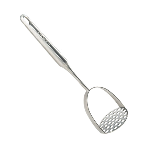 Millvado aplastador de patatas de acero inoxidable, 12,5 pulgadas, ideal para puré suave.
