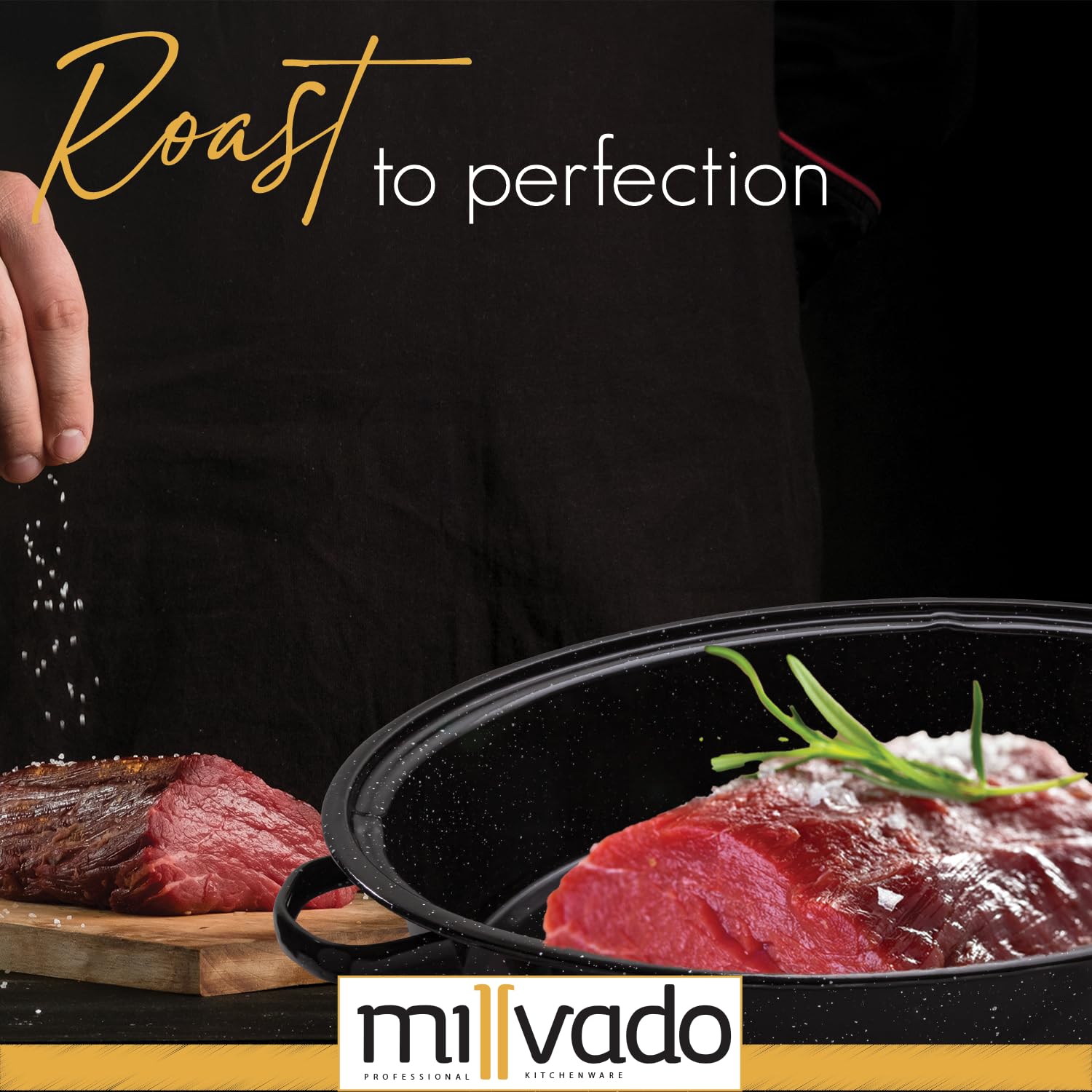 Millvado asadera granito apto para lavavajillas, limpieza rápida.