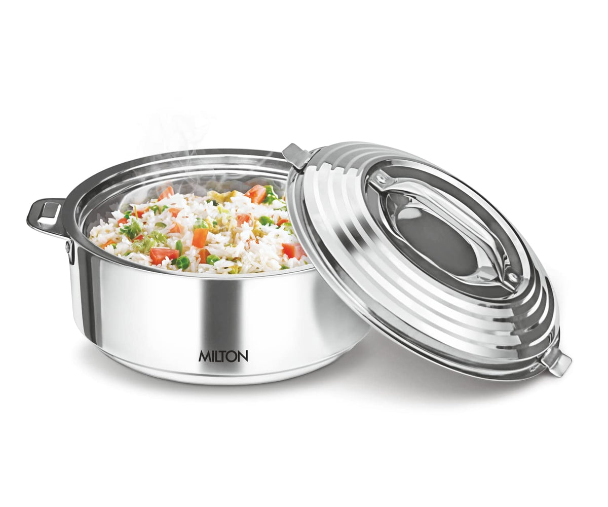 Milton Galaxia 3500 cacerola aislada de acero inoxidable para mantener comida caliente o fría