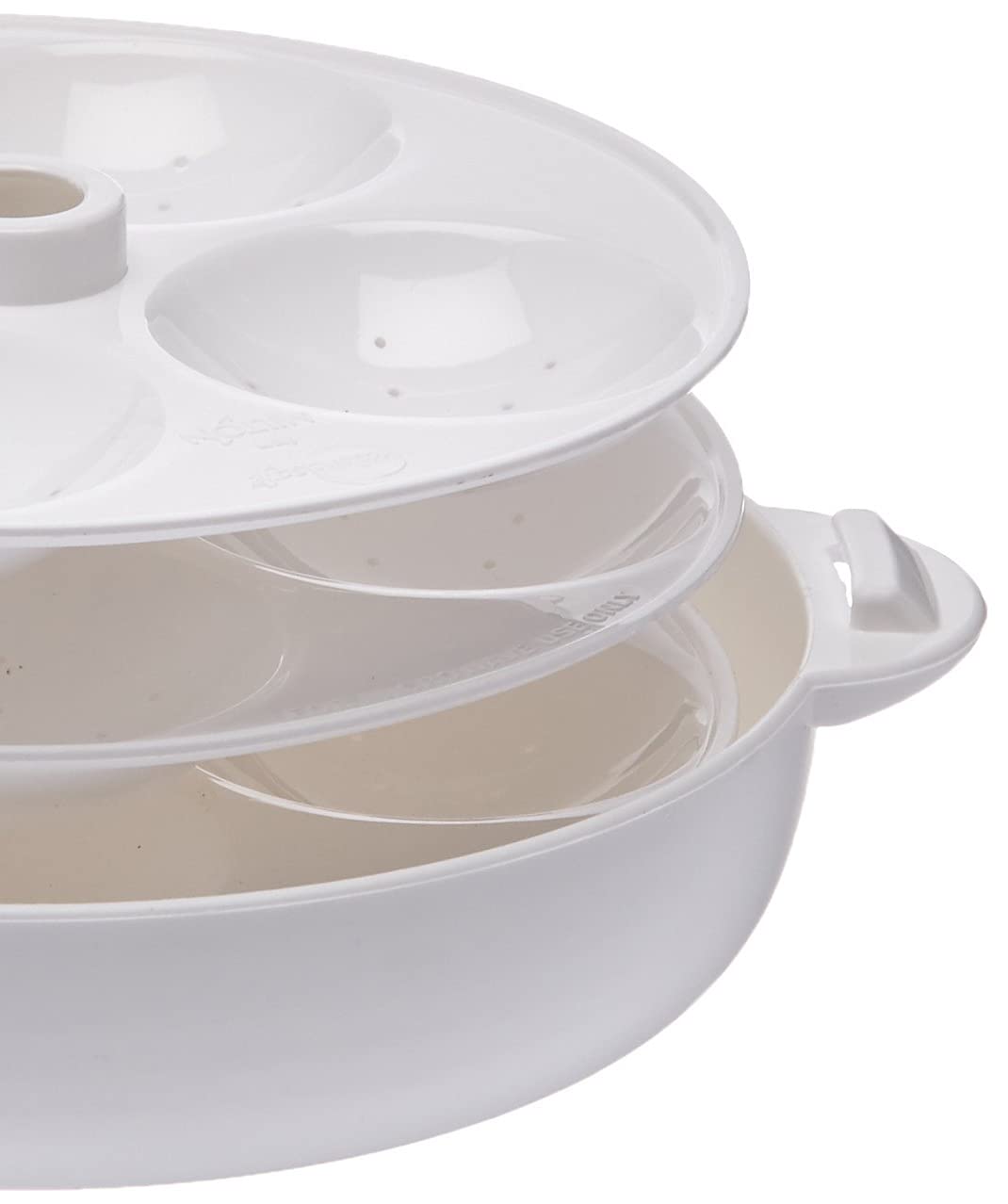 MILTON tapa anti salpicaduras, mantiene limpio el microondas al cocinar al vapor.