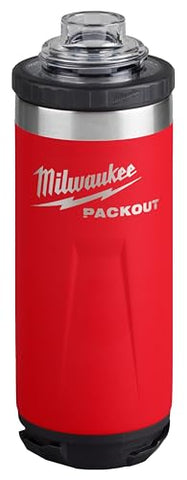 Botella Milwaukee Packout roja con aislamiento al vacío para conservar temperatura