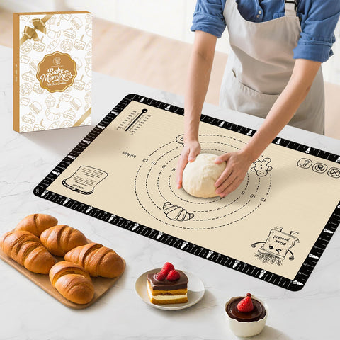 La Alfombra Mimekitchen hornea macarons con mediciones claras y antiadherente.