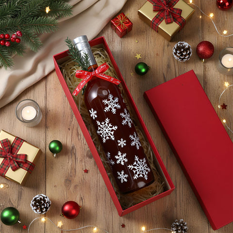 Cinta roja estilo reno Mimorou para envolver regalos navideños.