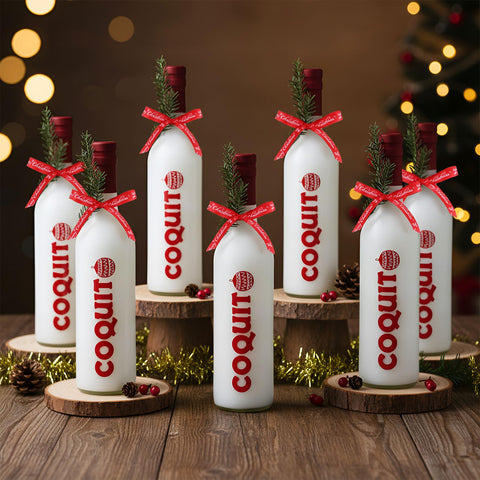 Conjunto de 8 botellas de vidrio Mimorou para navidad