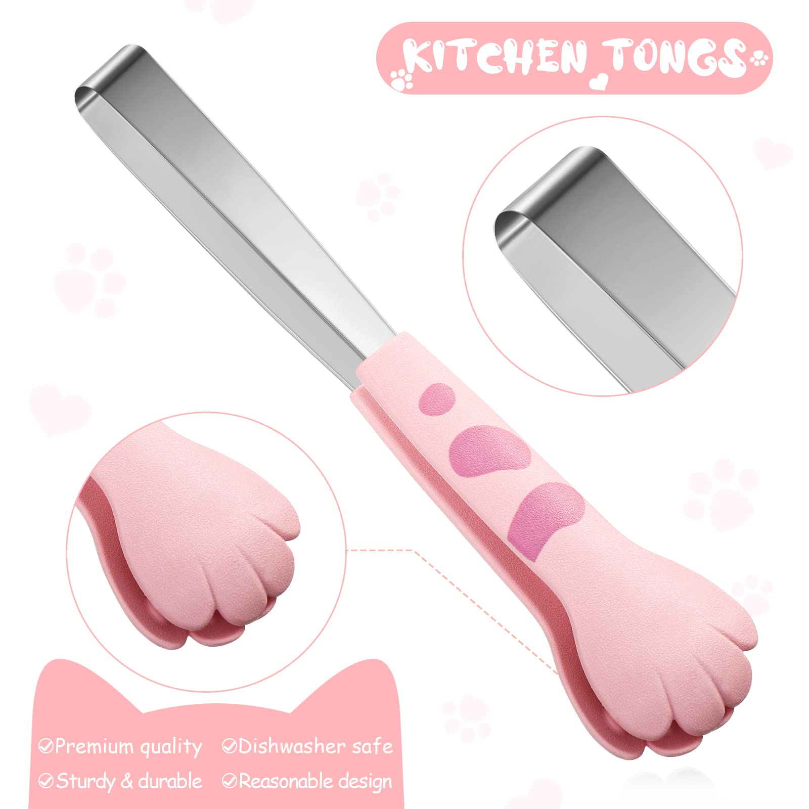 Pinzas Mimorou gato 24-6 cm para porciones grandes en buffet.