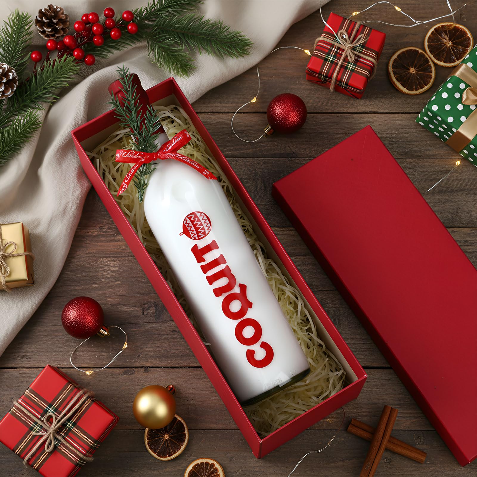 Ramas artificiales Mimorou para decorar botellas y regalar