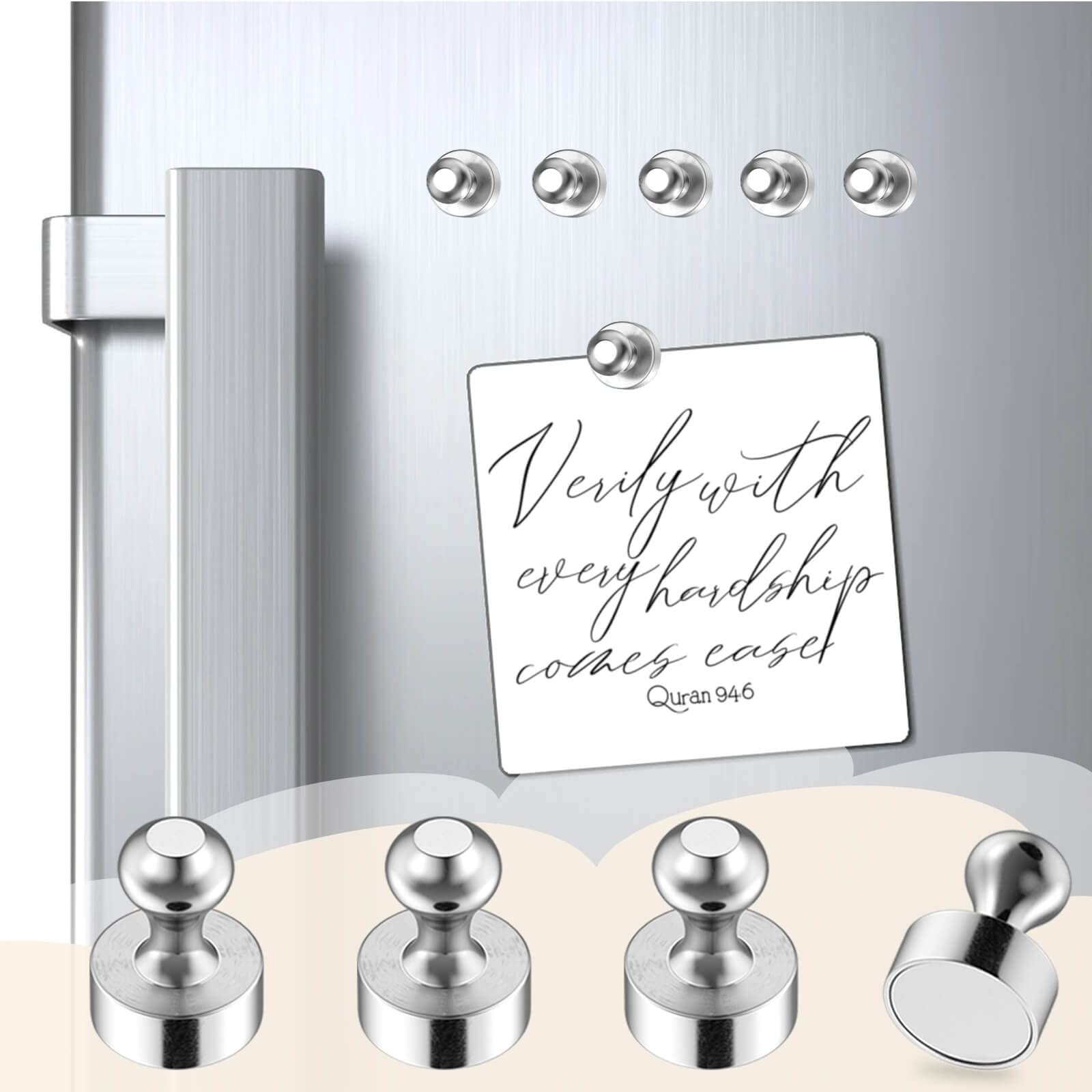 MIN CI imán frigorífico push-pin, diseño compacto y resistente para posters.