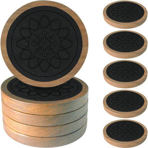 Minacun posavasos madera absorbentes evitan manchas en la mesa
