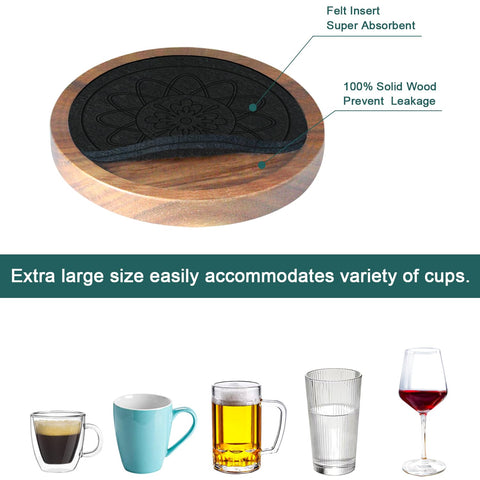 Minacun posavasos en pack de 5 para múltiples tazas