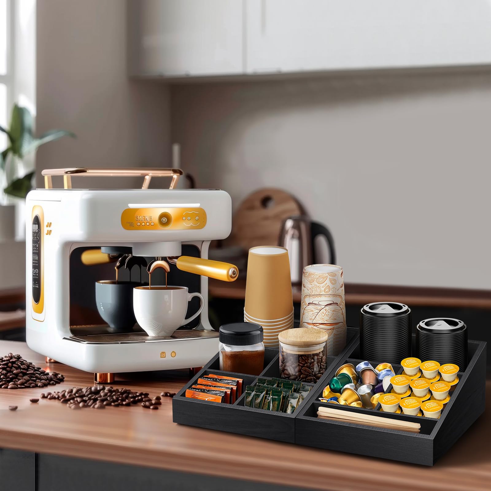 MINCORD Diseño 2 en 1 para adaptar el espacio de café.