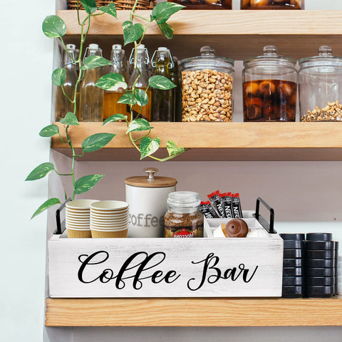 MINCORD regalo-organizador-cafe-rustico-blanco es una opción atractiva para amantes del café.