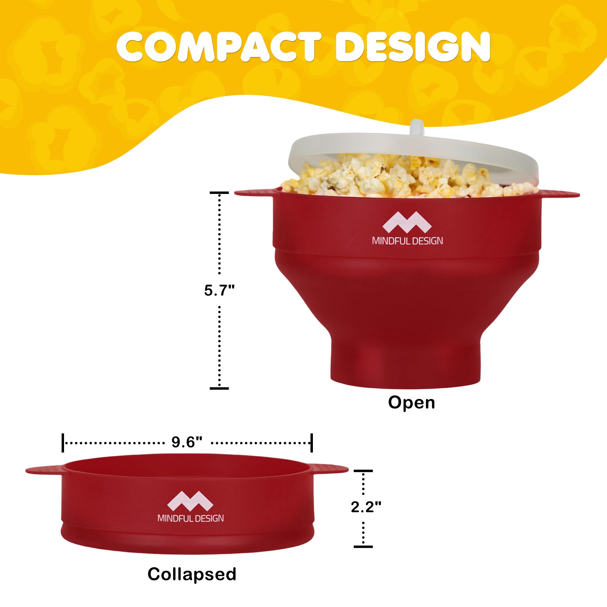 Mindful Design palomitas silicona apta para lavavajillas