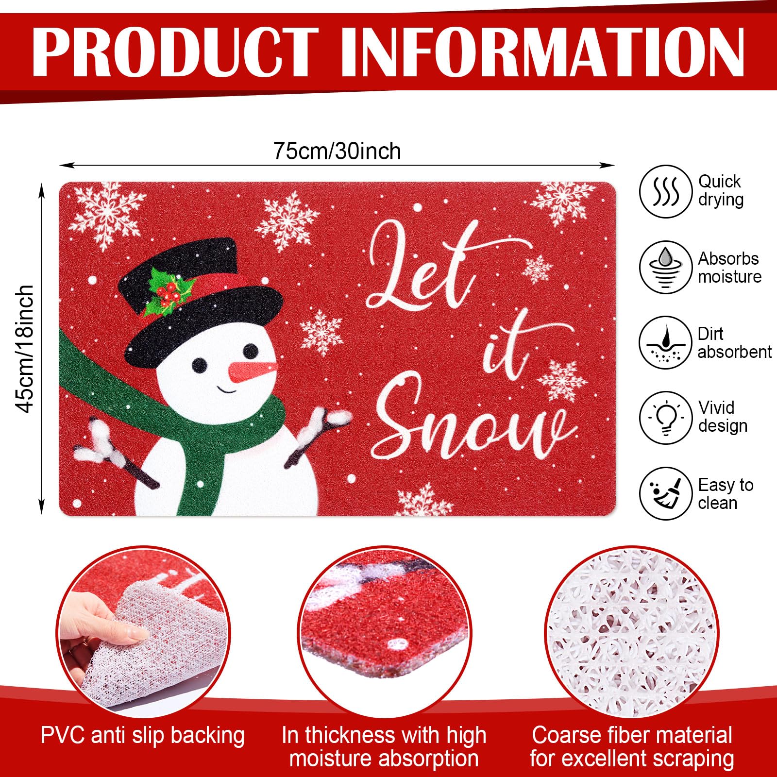 Mindsoft detalle de muñeco de nieve sobre fondo rojo, resalta la decoración navideña
