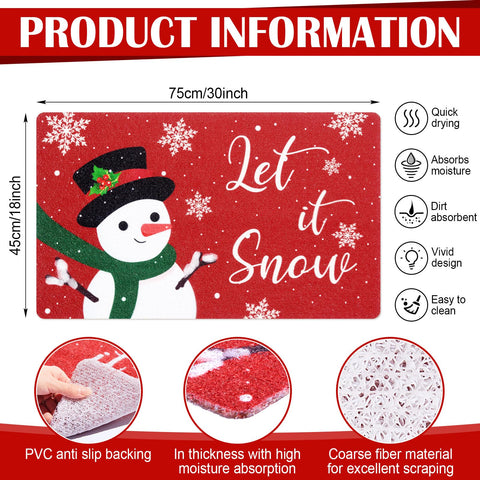 Mindsoft detalle de muñeco de nieve sobre fondo rojo, resalta la decoración navideña