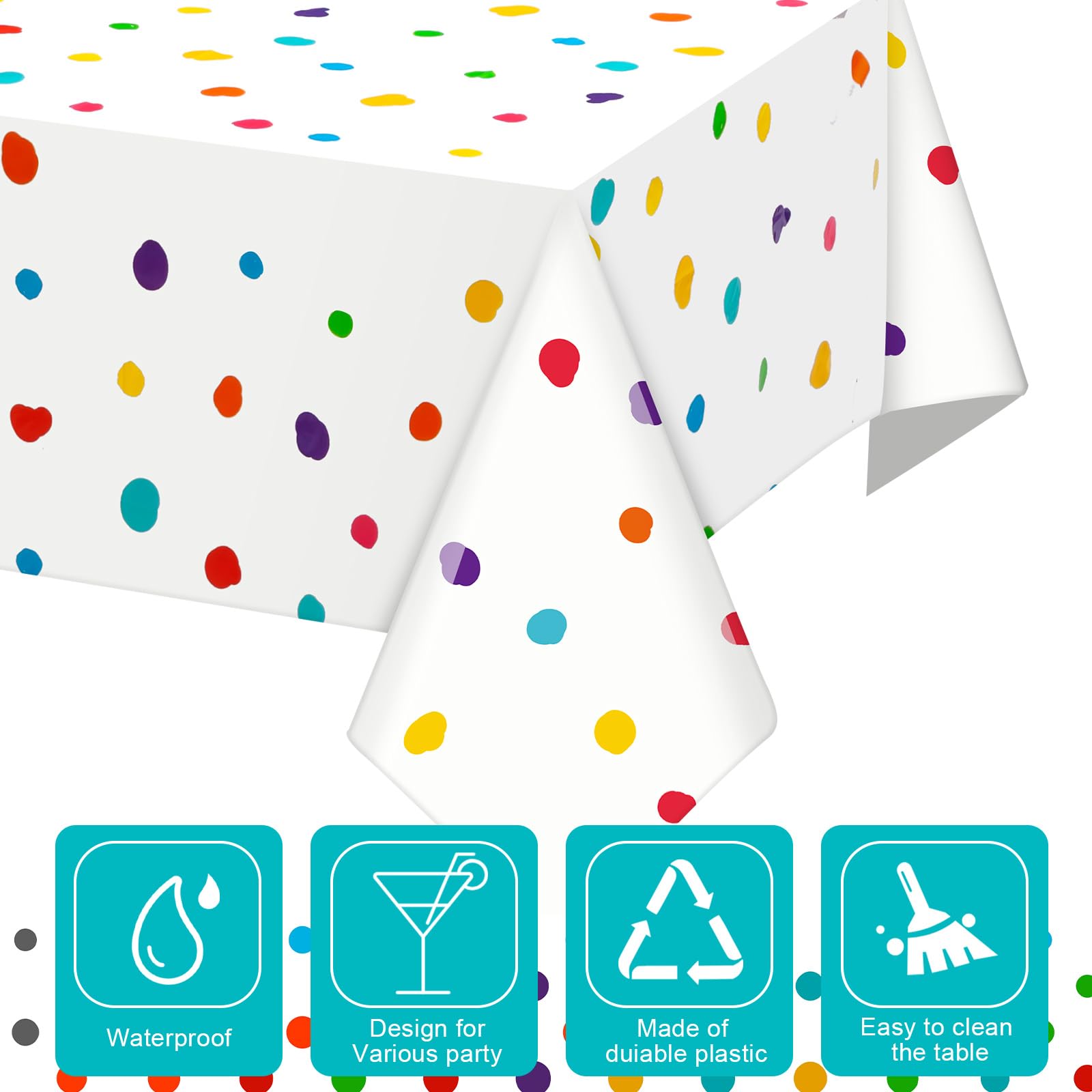 Diseño de puntos coloridos Mindsoft para ambientar eventos