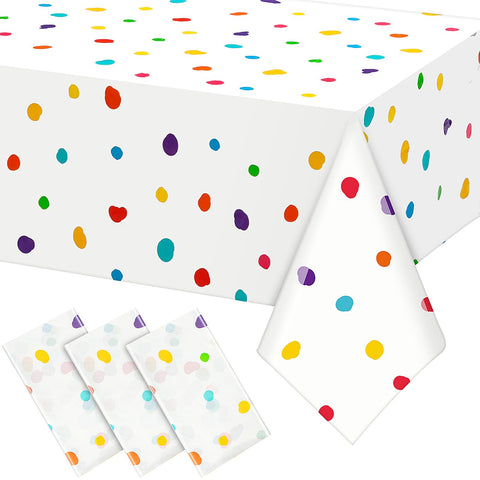 Mantel Mindsoft con puntos pintados multicolor ideal para fiestas