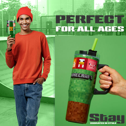 Minecraft diseño licenciado con Creeper, estilo oficial para fans.