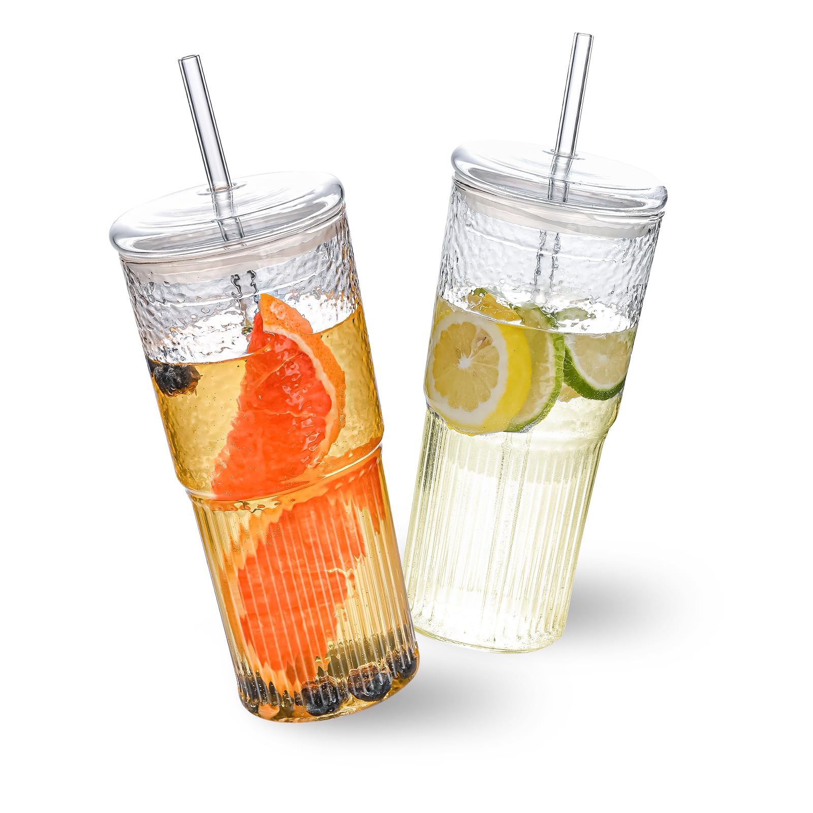 Vaso MINGHYZYA con tapa y pajita, ideal para llevar bebidas al trabajo