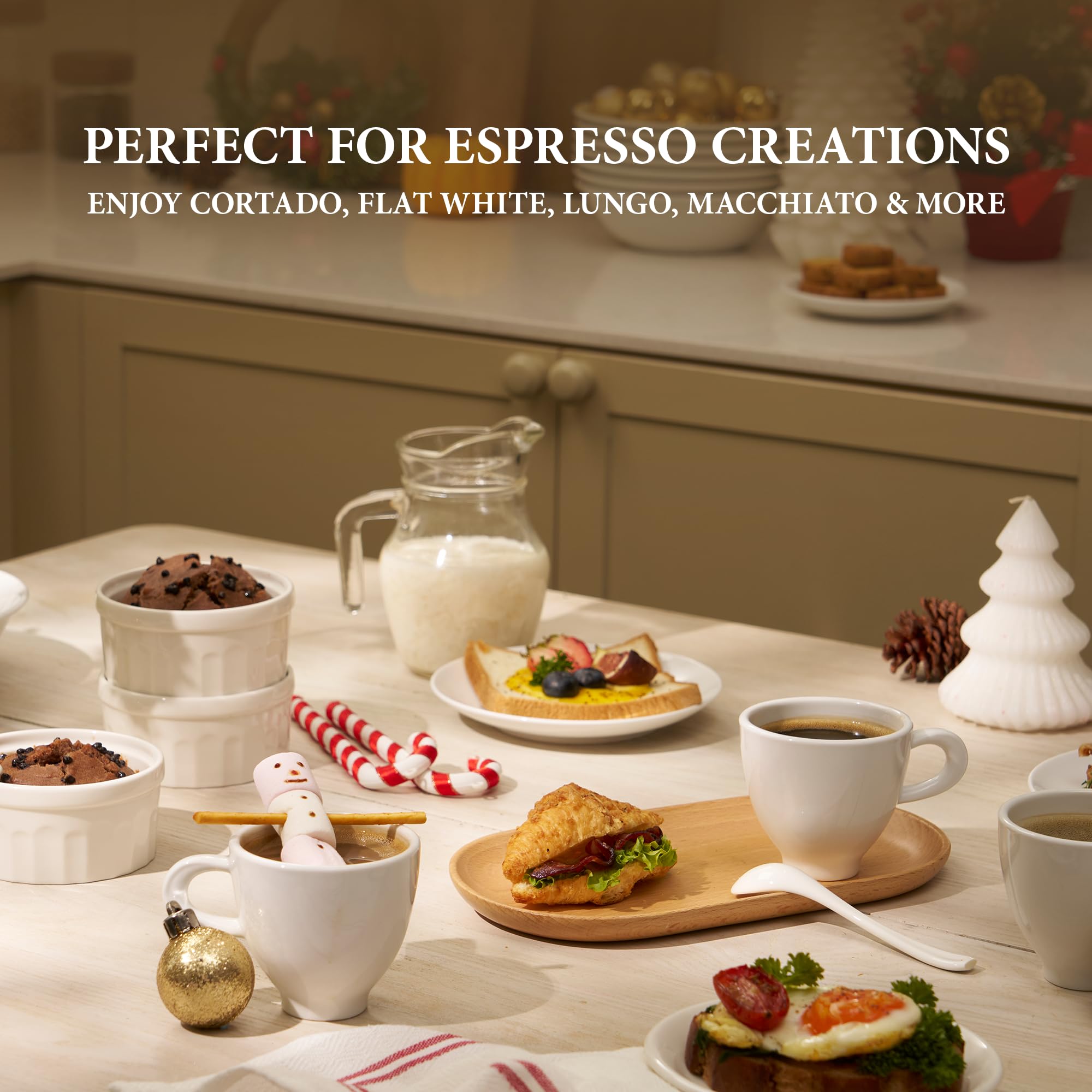 MINH LONG taza espresso porcelana, uso diario y apta para microondas.