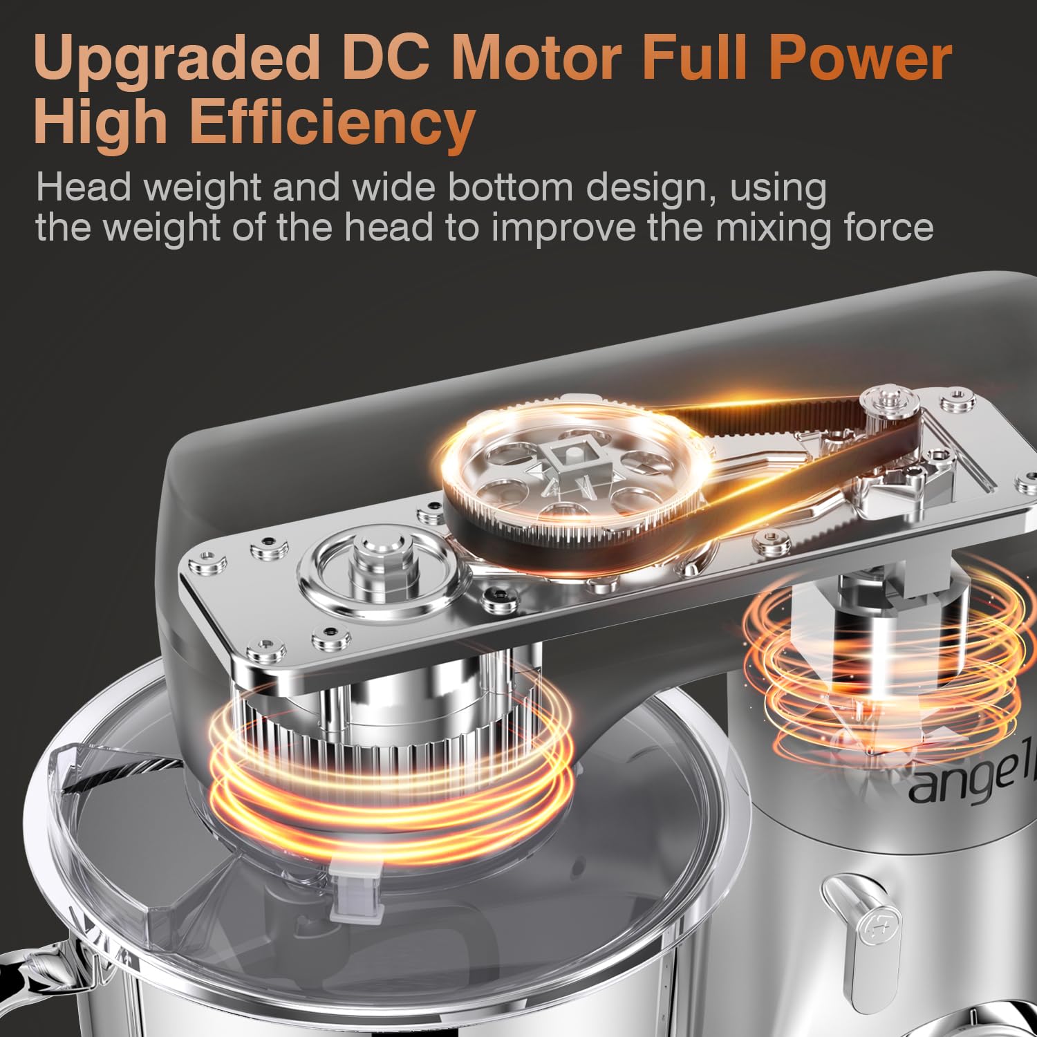 Mini Angel motor de corriente continua silencioso ideal para uso diario en la cocina