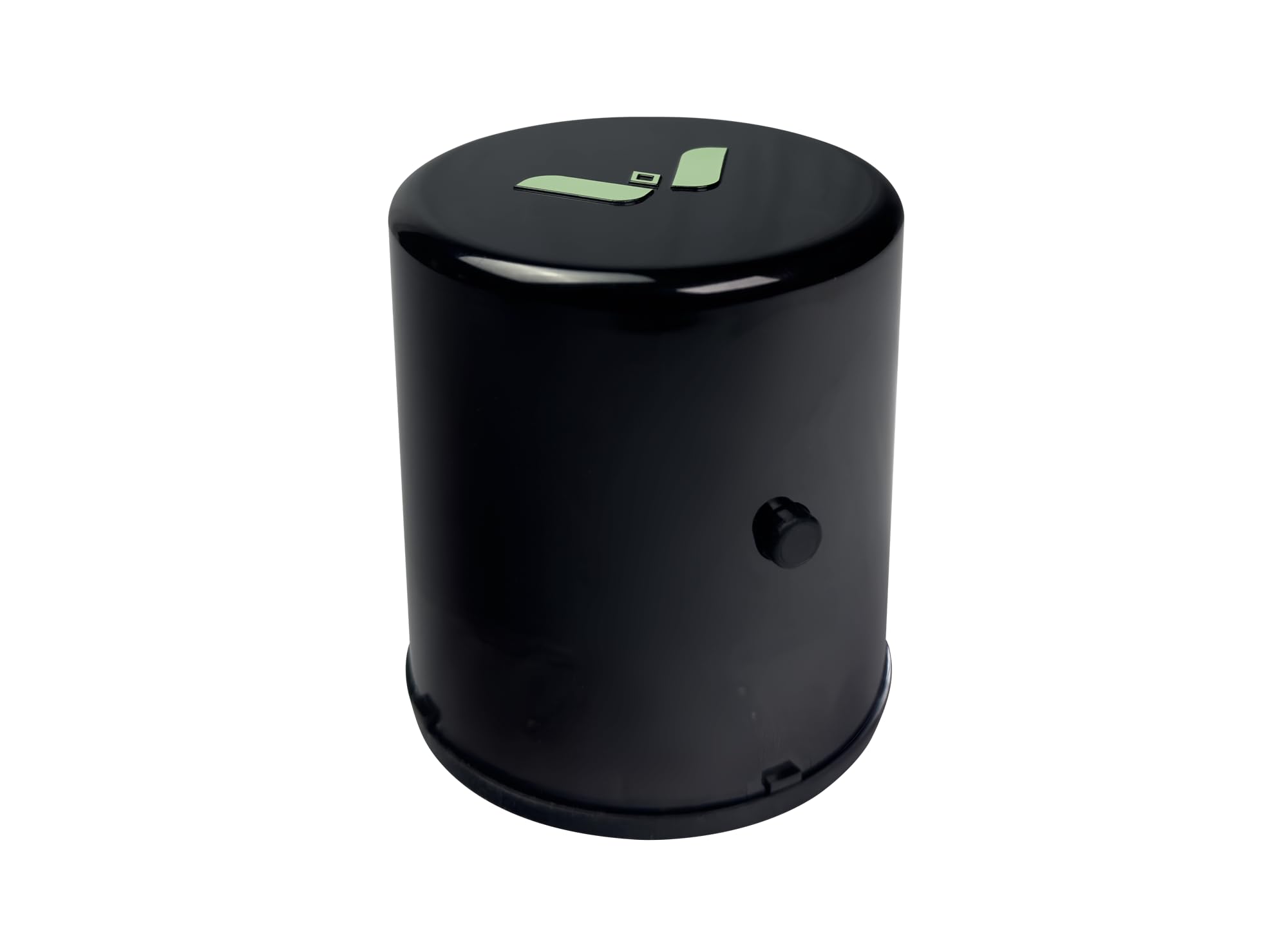 Mini Wakit Grinder negro con cable de carga micro USB para recarga rápida