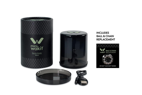 Mini Wakit Grinder negro, diseño compacto para cocinas pequeñas