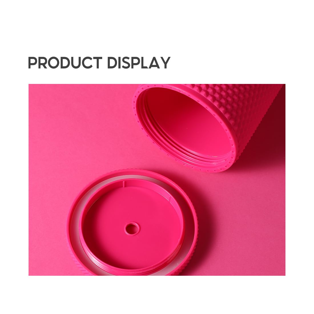 MINISO Barbie tumbler rosa diseño moderno ideal para escuela u oficina.