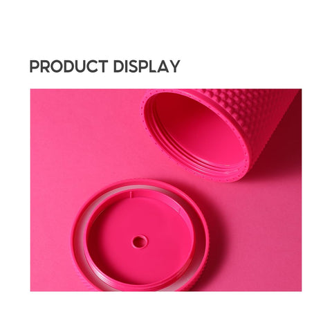 MINISO Barbie tumbler rosa diseño moderno ideal para escuela u oficina.
