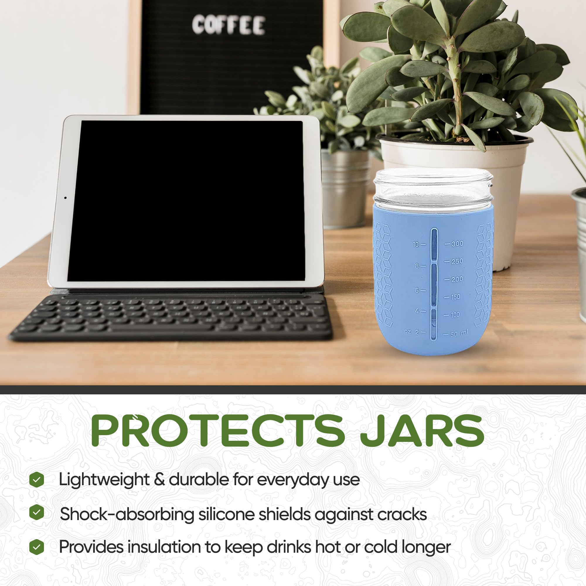 minliving marcas de medicion oz ml en funda silicona facilita seguimiento.