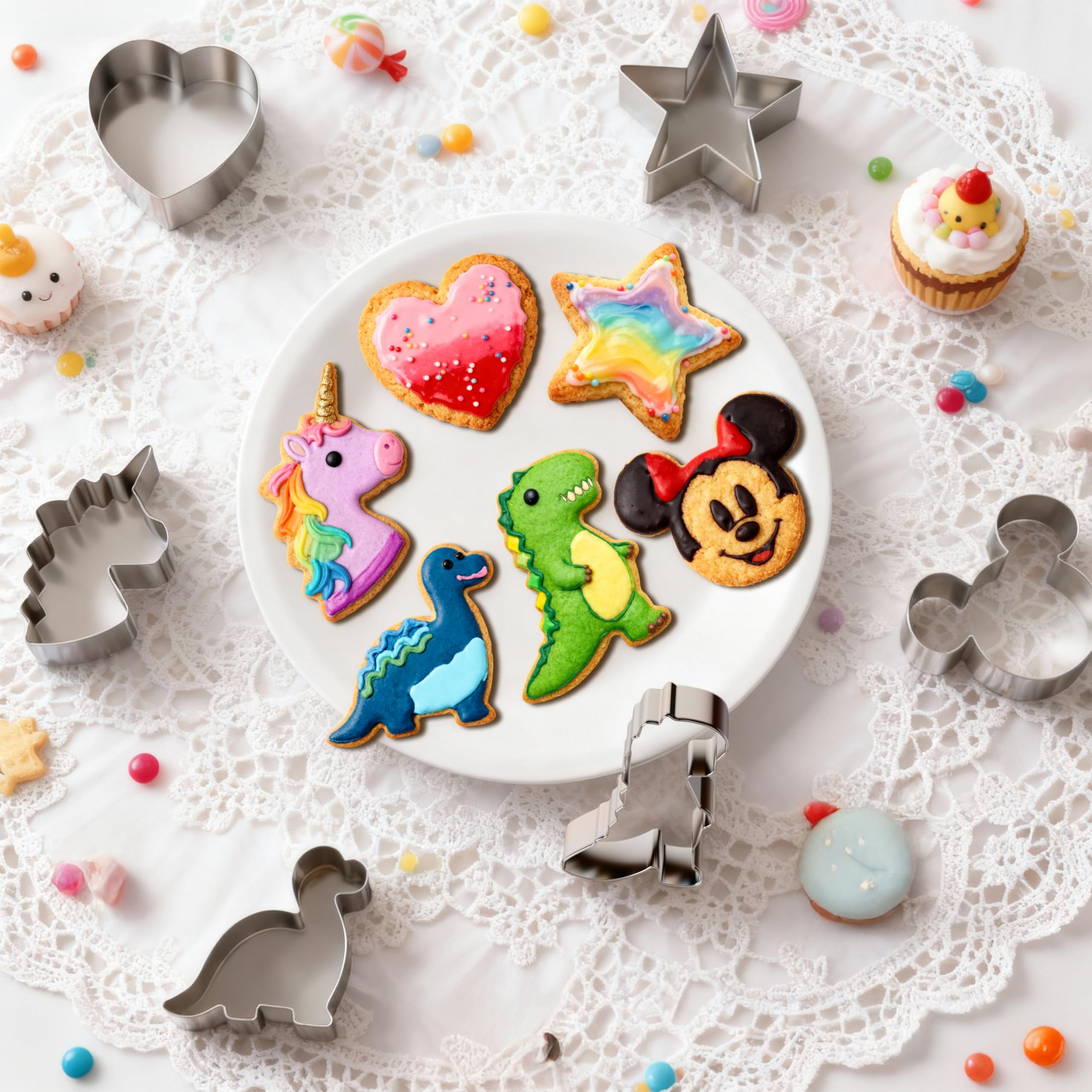MINO ANT cortadores galletas estrella, forma rápida para decorar dulces.