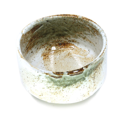 Ceremonia de té con tazón Mino Ware, acabado elegante