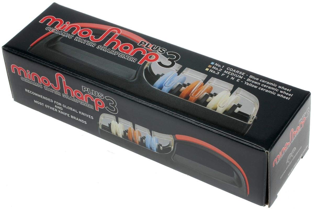 Minosharp diseño compacto sin baterías, ideal para la cocina diaria.