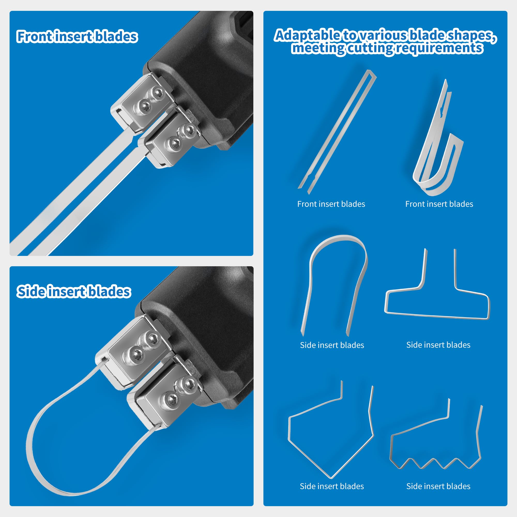 MINOVA hojas y accesorios para cortes de espuma y tablero KT.
