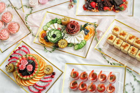 Mint Living bandejas transparentes para presentacion de cupcakes y dulces.