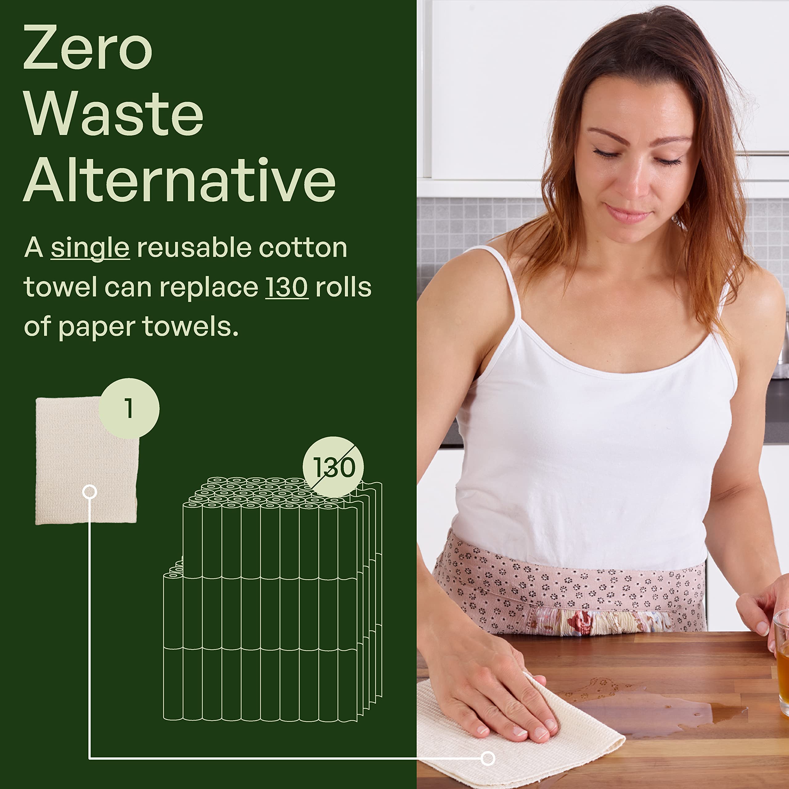 Mioeco servilletas tejidas reutilizables, sustituyen el papel y reducen residuos sin sacrificar estilo.
