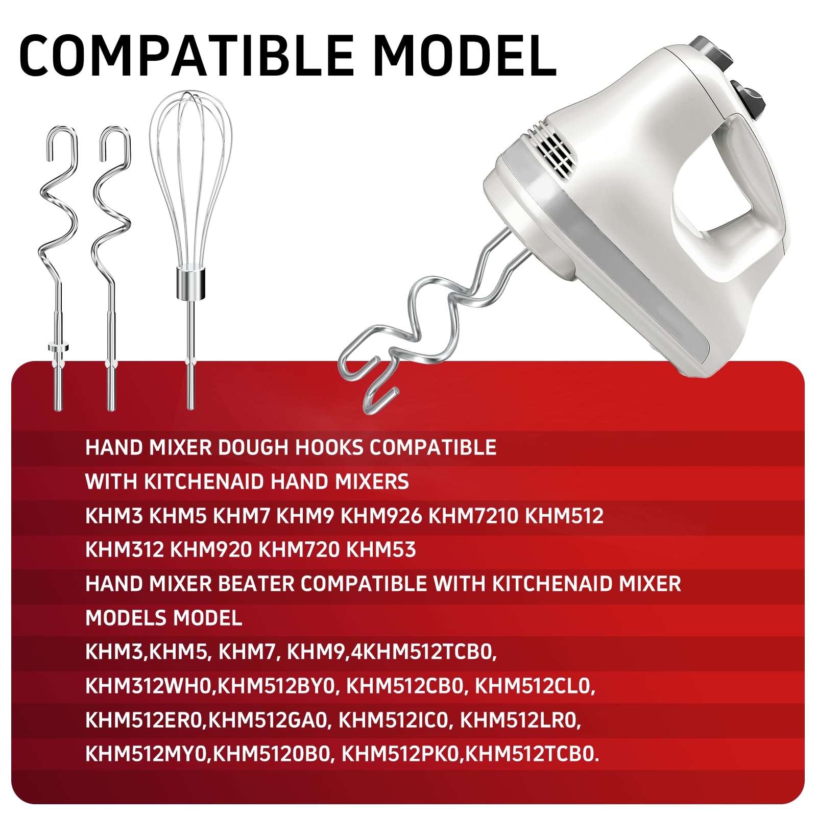 Miosruru accesorios para KitchenAid compatibles con KHM3-KHM9.