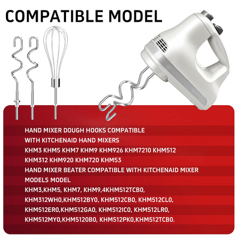 Miosruru accesorios para KitchenAid compatibles con KHM3-KHM9.