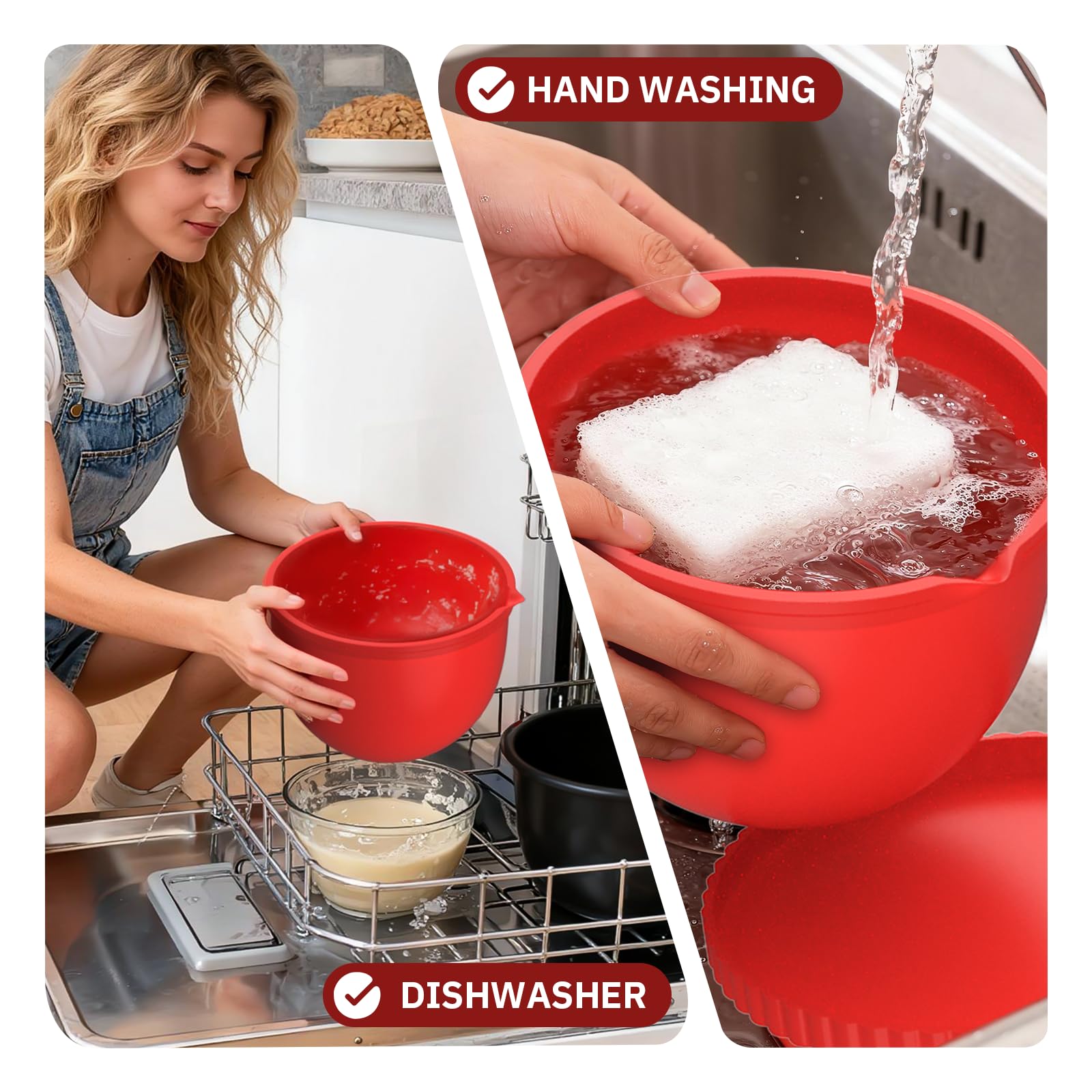 Miosruru boquilla inclinada de silicona 5qt verter con control.