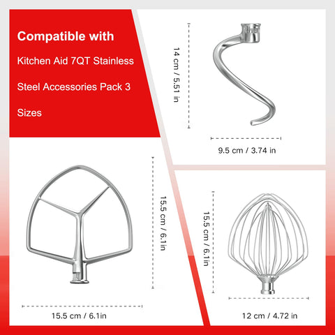 Miosruru accesorio compatible 7QT para KitchenAid, solución versátil en la cocina.