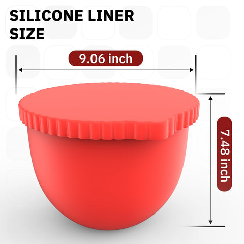 Miosruru forro silicona 5qt para KitchenAid con cabezal inclinado.