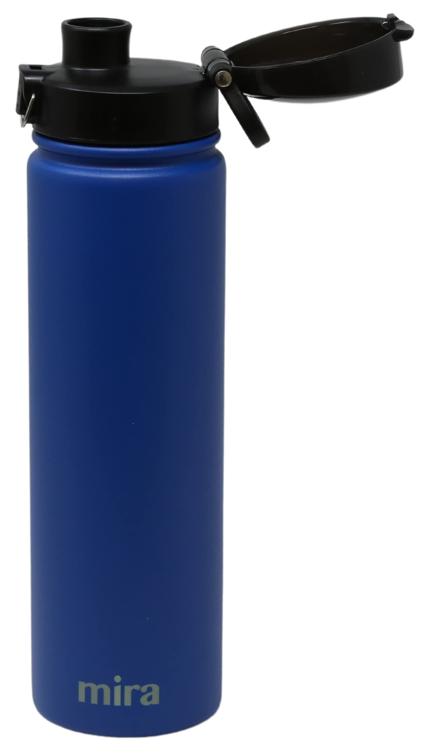 MIRA Botella 24 oz Azul Espacio, tapa y cierre para evitar filtraciones.