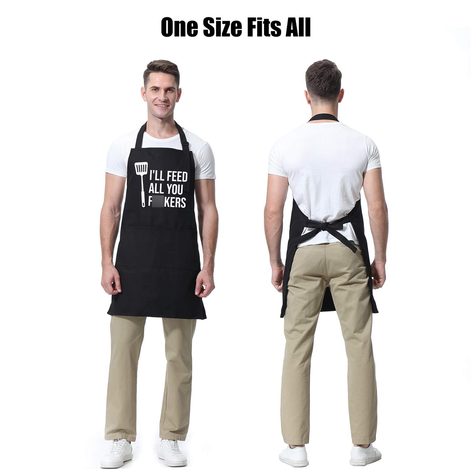 Delantal Miracu como regalo divertido para papá, mamá y aficionados a la barbacoa.
