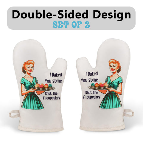 Guantes para horno Miracu, vista posterior, regalo perfecto para cocineras creativas