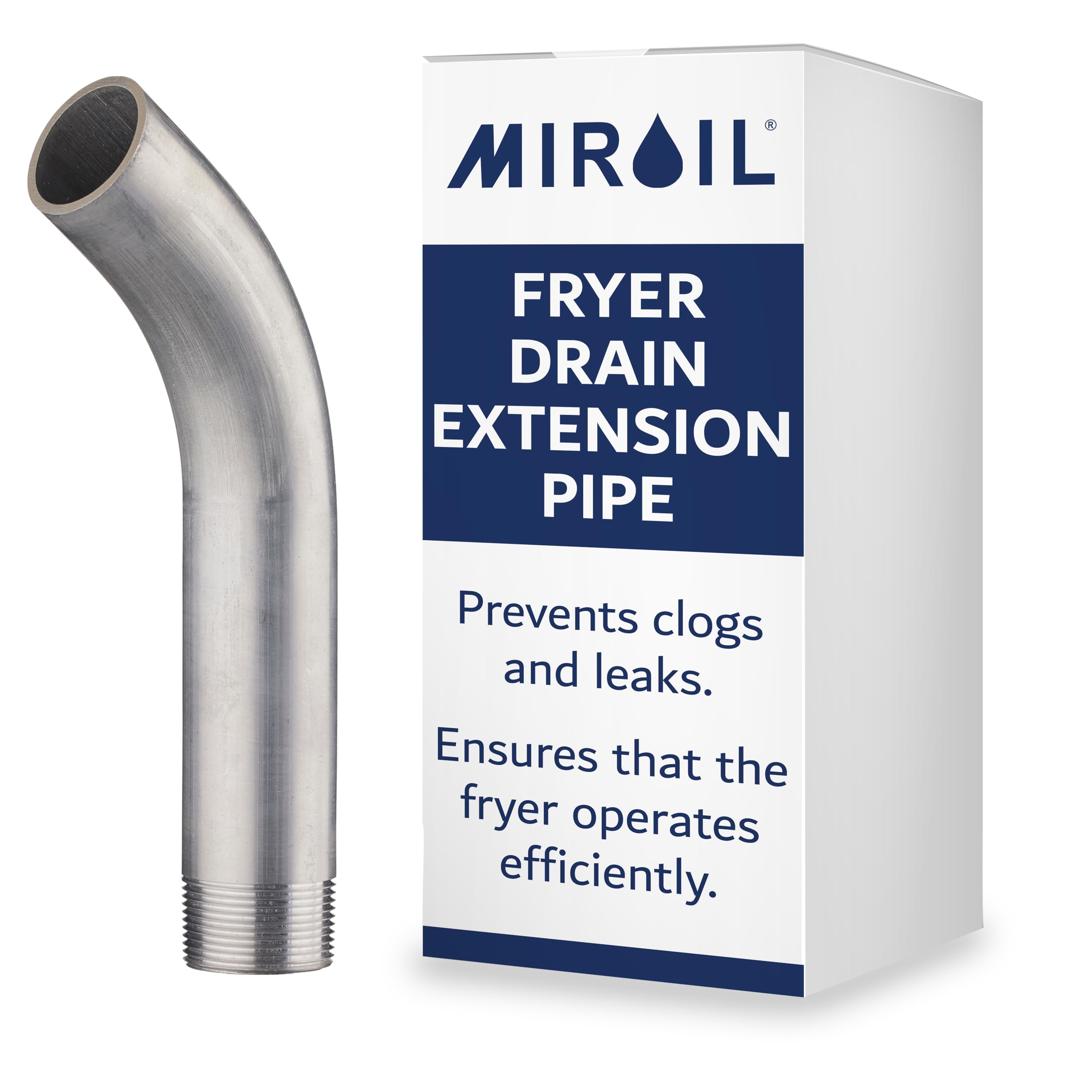 MirOil desague freidora diametro 125: compatibilidad universal y flujo confiable
