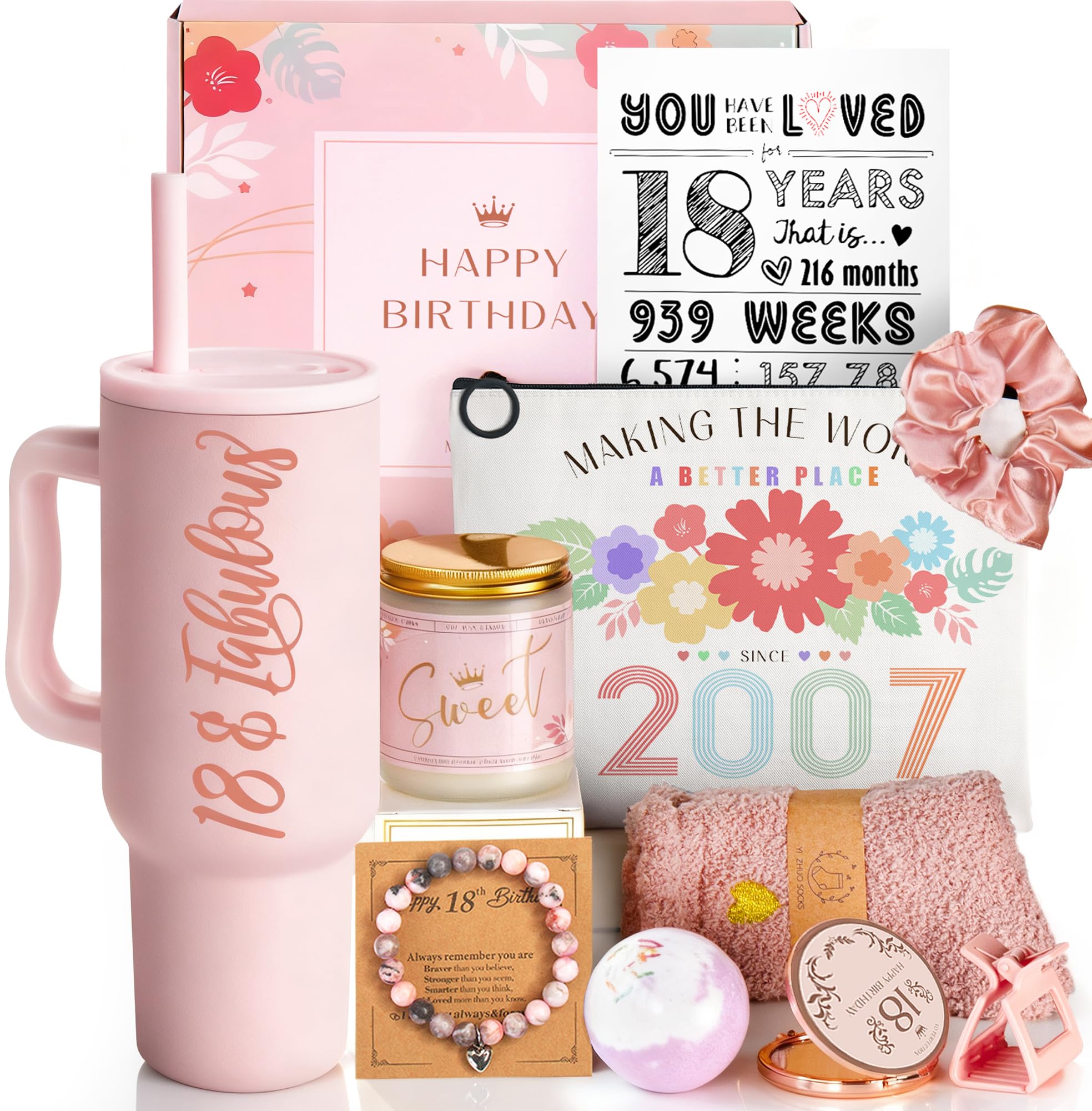 Mirasphere taza aislante rosa 24 oz: ideal para bebidas calientes o frías durante celebraciones.